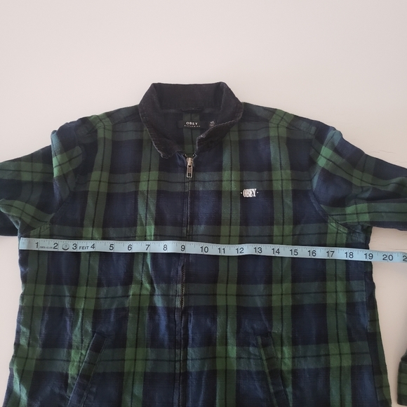 OBEY Maddy Zip-Up Flannel Shirt XS - Picture 2 of 13